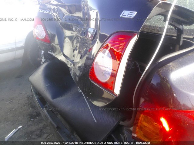 JTDBL40E299086875 - 2009 TOYOTA COROLLA LE/XLE BLACK photo 6