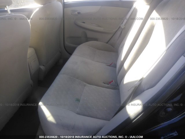 JTDBL40E299086875 - 2009 TOYOTA COROLLA LE/XLE BLACK photo 8