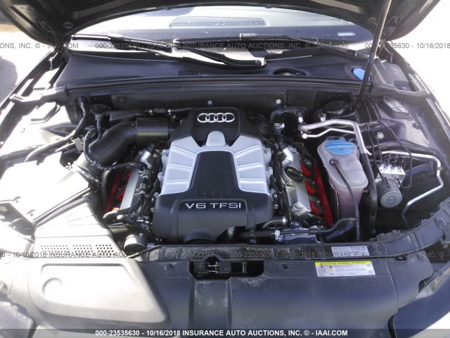 WAUGGAFR1EA010668 - 2014 AUDI S5 PREMIUM PLUS 黑色 照片 10