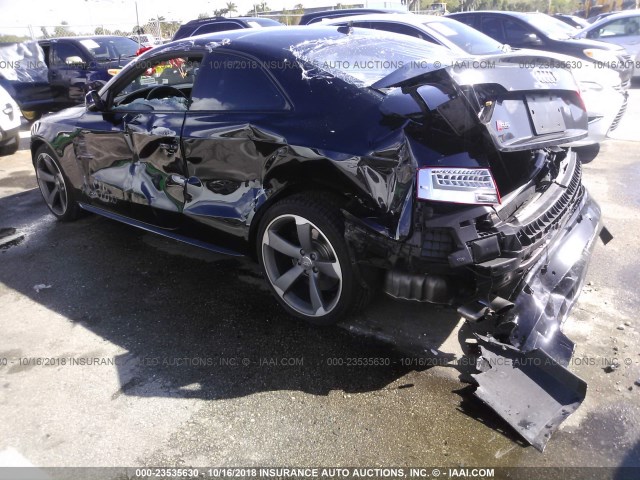 WAUGGAFR1EA010668 - 2014 AUDI S5 PREMIUM PLUS 黑色 照片 3