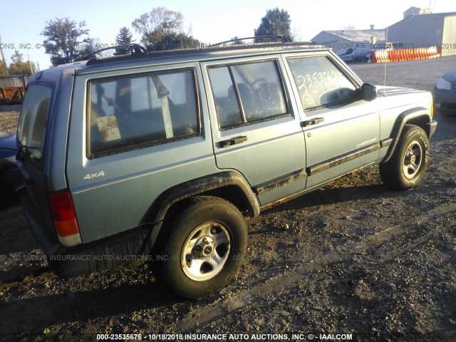 1J4FJ68S8WL283913 - 1998 JEEP CHEROKEE SPORT/CLASSIC Light Blue photo 4