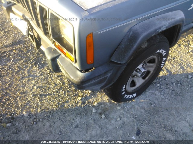 1J4FJ68S8WL283913 - 1998 JEEP CHEROKEE SPORT/CLASSIC Light Blue photo 6