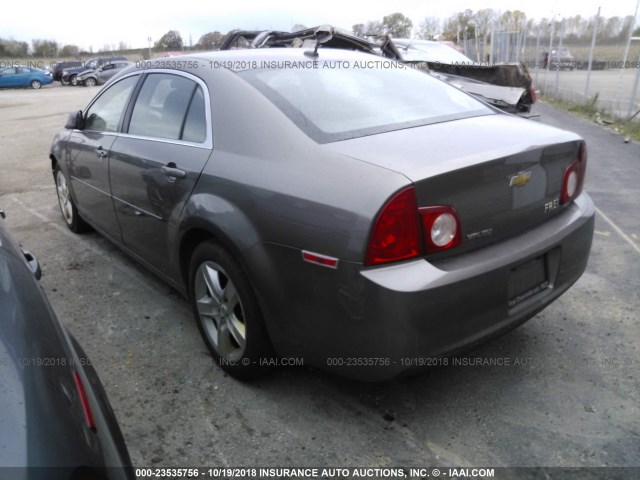 1G1ZB5E16BF195014 - 2011 CHEVROLET MALIBU LS 棕色 照片 3