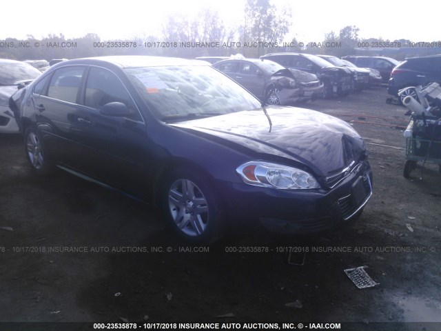 2G1WB5EK3B1194244 - 2011 CHEVROLET IMPALA LT BLUE photo 1