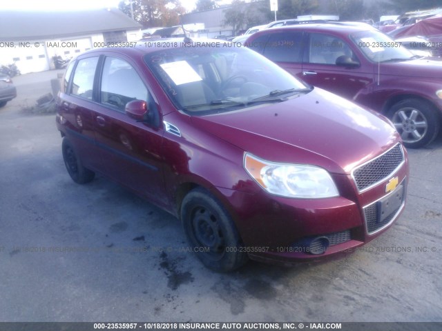 KL1TD6DE5AB115815 - 2010 CHEVROLET AVEO LS/LT წითელი ფოტო 1