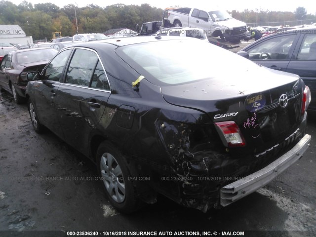 4T1BF3EK7BU188798 - 2011 TOYOTA CAMRY SE/LE/XLE BLACK photo 3