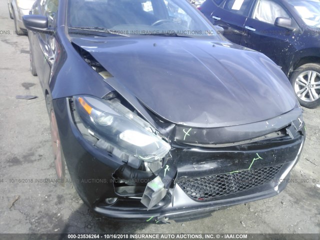 1C3CDFBB8GD515600 - 2016 DODGE DART SXT GRAY photo 6