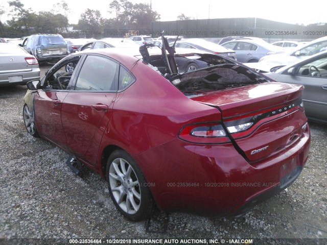 1C3CDFBH4DD699112 - 2013 DODGE DART SXT RED photo 3