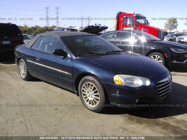 1C3EL55R96N205141 - 2006 CHRYSLER SEBRING TOURING Dark Blue photo 1