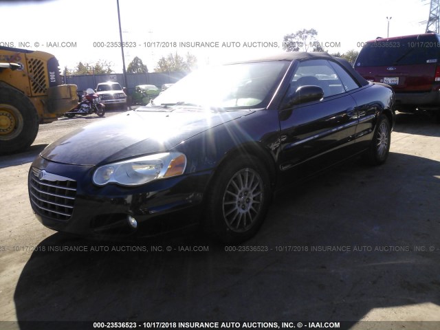 1C3EL55R96N205141 - 2006 CHRYSLER SEBRING TOURING Dark Blue photo 2