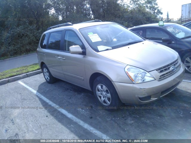 KNDMB133486239888 - 2008 KIA SEDONA GOLD photo 1