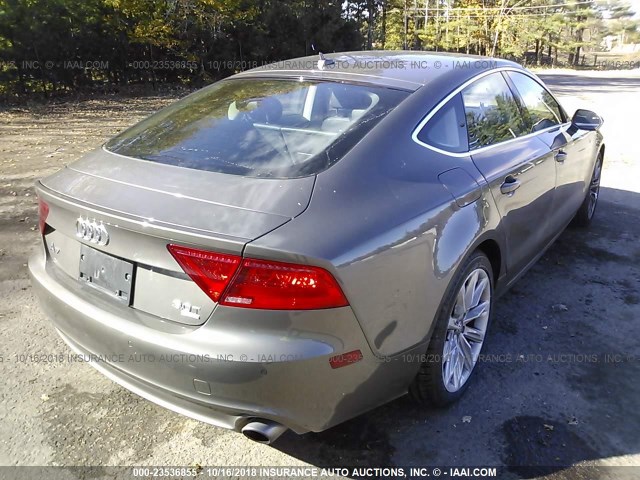 WAUSGAFC4CN006111 - 2012 AUDI A7 PRESTIGE BROWN photo 4