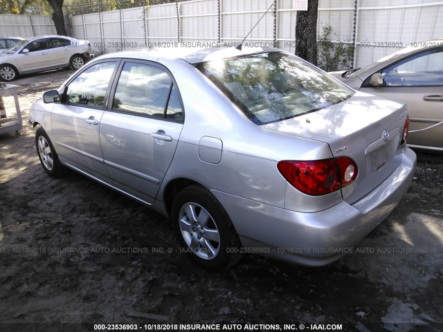 2T1BR30E66C596015 - 2006 TOYOTA COROLLA CE/LE/S SILVER photo 3