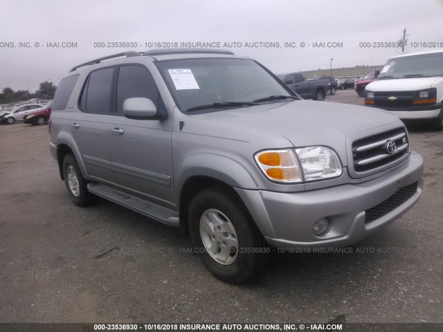 5TDZT38A82S083996 - 2002 TOYOTA SEQUOIA LIMITED GRAY photo 1