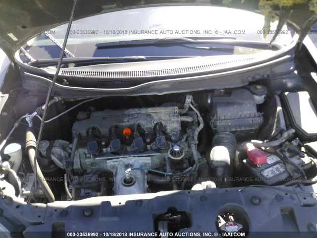 2HGFB2F98DH545372 - 2013 HONDA CIVIC EXL GRAY photo 10
