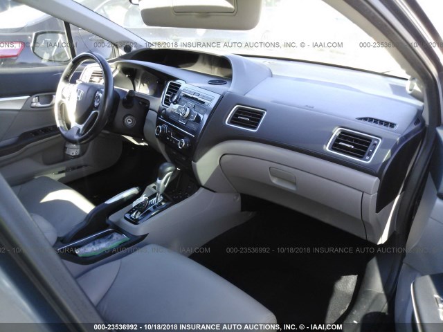 2HGFB2F98DH545372 - 2013 HONDA CIVIC EXL GRAY photo 5