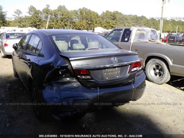 2HGFB2F98DH545372 - 2013 HONDA CIVIC EXL GRAY photo 6