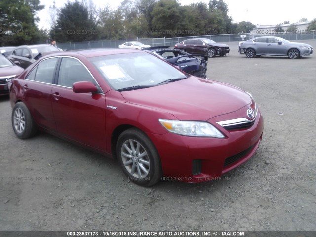 4T1BB3EK5AU119022 - 2010 TOYOTA CAMRY HYBRID RED photo 1