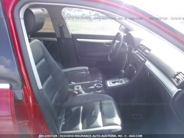 WAUDF78E37A050479 - 2007 AUDI A4 2.0T QUATTRO RED photo 5