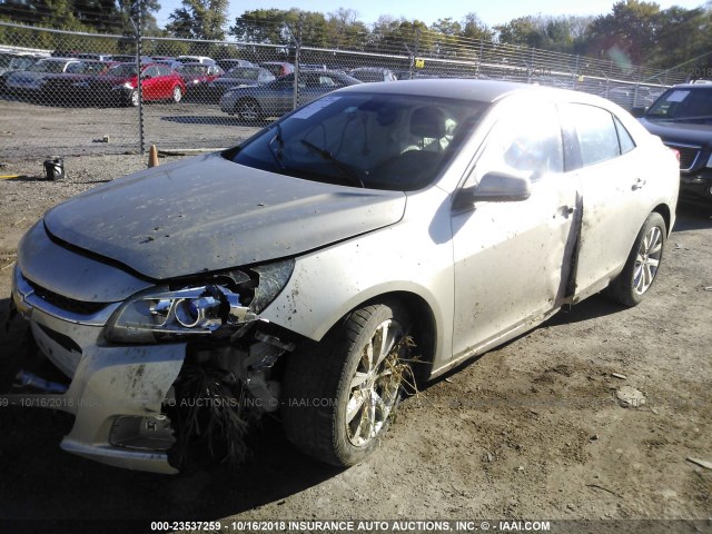1G11H5SL1EF117570 - 2014 CHEVROLET MALIBU LTZ 金色 照片 2