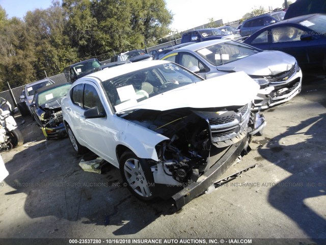 1B3BD4FB2BN572739 - 2011 DODGE AVENGER EXPRESS WHITE photo 1