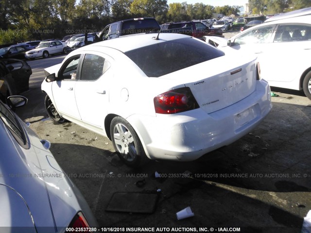 1B3BD4FB2BN572739 - 2011 DODGE AVENGER EXPRESS WHITE photo 3