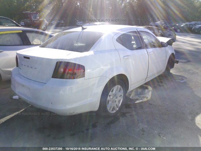 1B3BD4FB2BN572739 - 2011 DODGE AVENGER EXPRESS 白色 照片 4