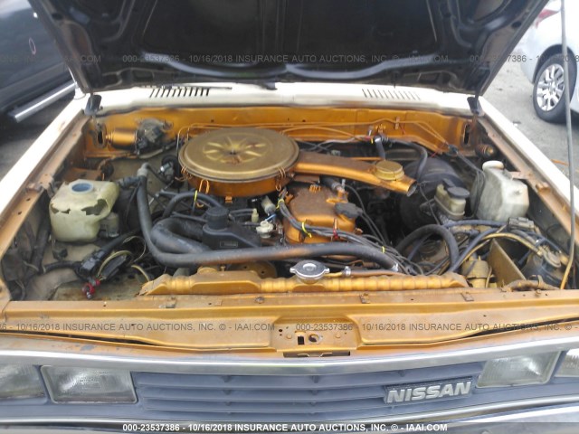 1N6ND06S7FC334064 - 1985 NISSAN 720 KING CAB BROWN photo 10