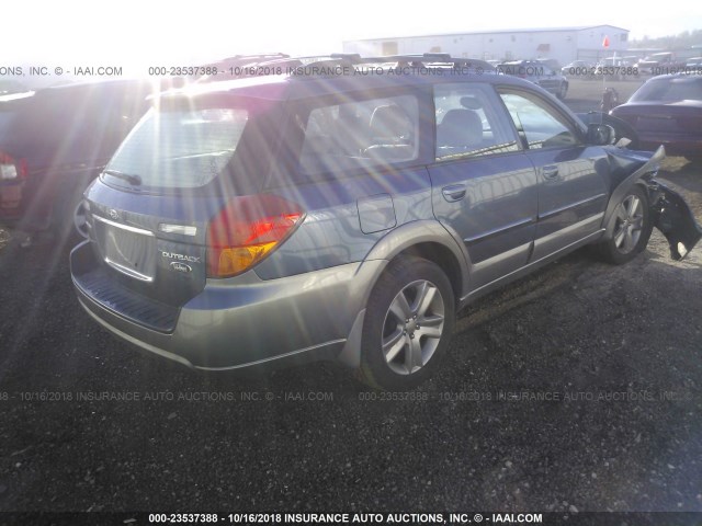 4S4BP86C154347336 - 2005 SUBARU LEGACY OUTBACK H6 R LL BEAN BLUE photo 4