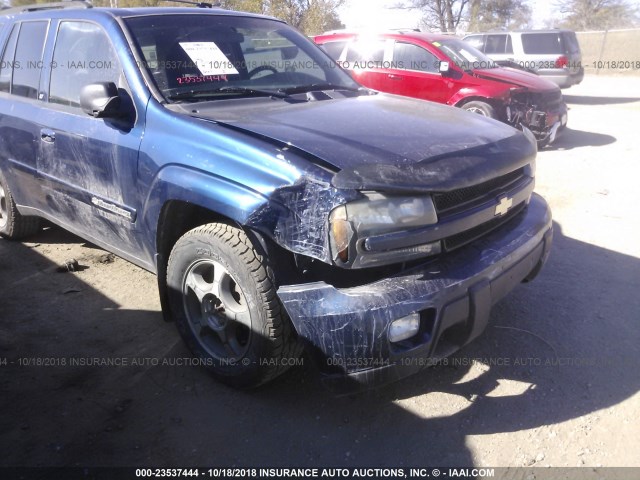 1GNDT13S942140626 - 2004 CHEVROLET TRAILBLAZER LS/LT BLUE photo 6