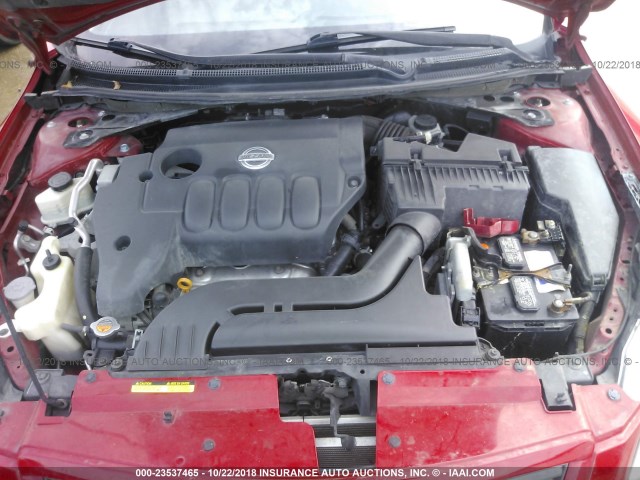 1N4AL24E18C277253 - 2008 NISSAN ALTIMA 2.5S RED photo 10