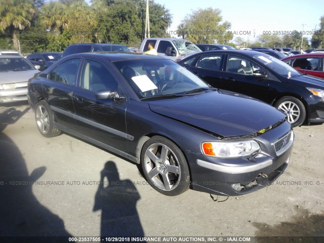 YV1RH52Y042346196 - 2004 VOLVO S60 R GRAY photo 1