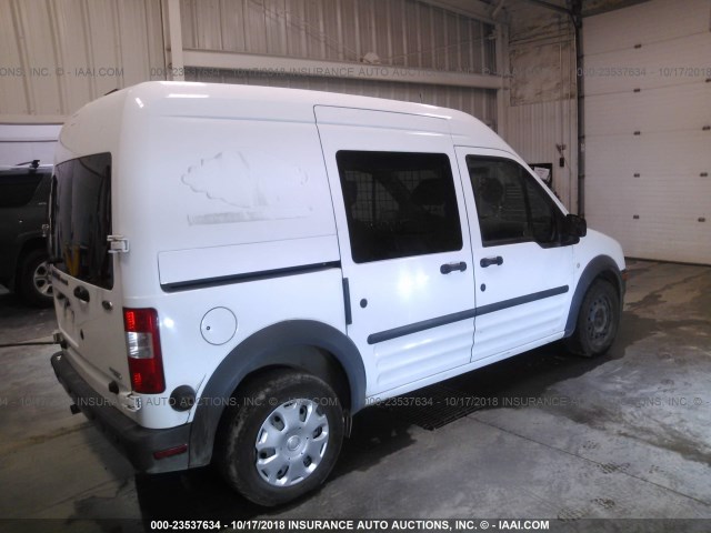 NM0LS6AN4DT171825 - 2013 FORD TRANSIT CONNECT  WHITE photo 4