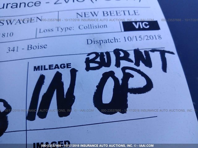 3VWBS21C81M421810 - 2001 VOLKSWAGEN NEW BEETLE GL 蓝色 照片 7