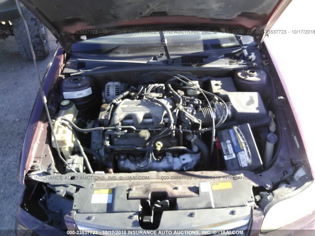 1G1NE52M0V6117191 - 1997 CHEVROLET MALIBU LS მუქწითელი ფოტო 10