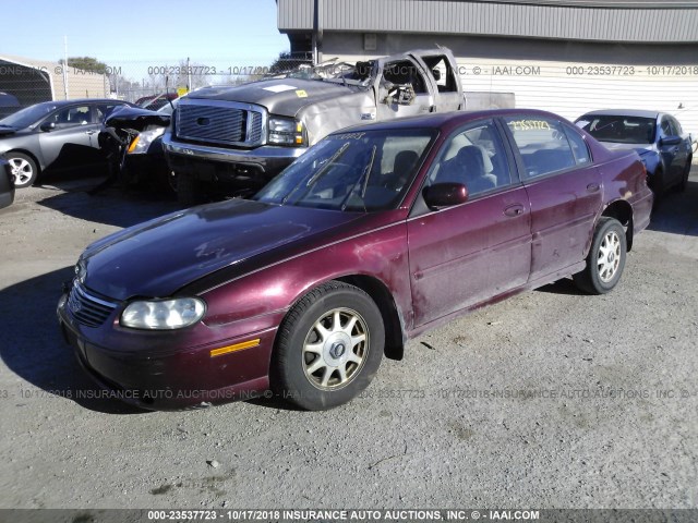 1G1NE52M0V6117191 - 1997 CHEVROLET MALIBU LS მუქწითელი ფოტო 2
