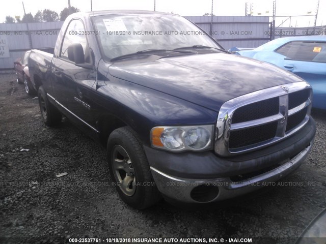 1D7HA16KX5J646071 - 2005 DODGE RAM 1500 ST BLUE photo 1