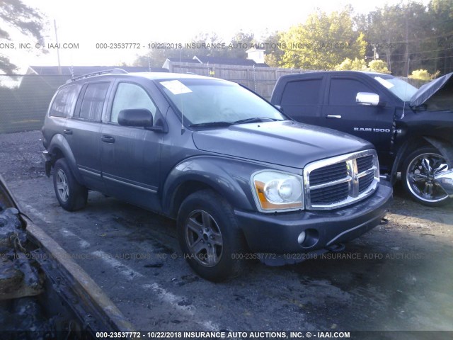 1D8HB58D14F191708 - 2004 DODGE DURANGO LIMITED GRAY photo 1