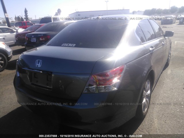 1HGCP26899A072583 - 2009 HONDA ACCORD EXL GRAY photo 4