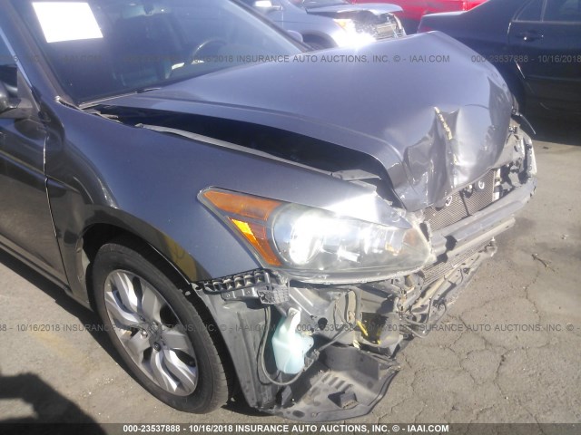 1HGCP26899A072583 - 2009 HONDA ACCORD EXL GRAY photo 6