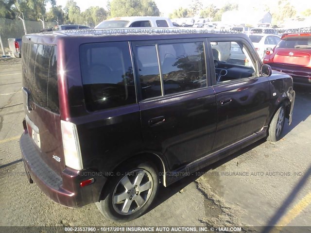 JTLKT334440131152 - 2004 TOYOTA SCION XB Bənövşəyi foto 4