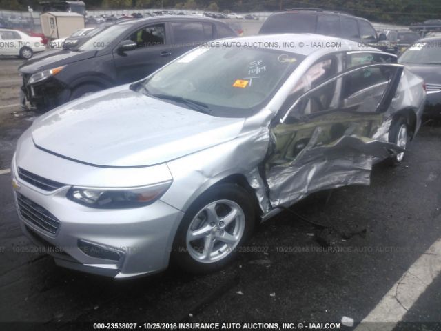 1G1ZB5ST0GF178609 - 2016 CHEVROLET MALIBU LS 银色 照片 2