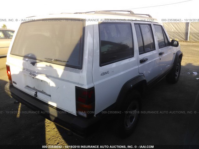 1J4FJ68S1TL128633 - 1996 JEEP CHEROKEE SPORT/CLASSIC WHITE photo 4