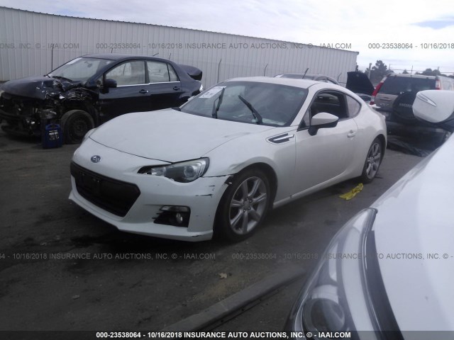 JF1ZCAC1XD1608638 - 2013 SUBARU BRZ 2.0 LIMITED WHITE photo 2