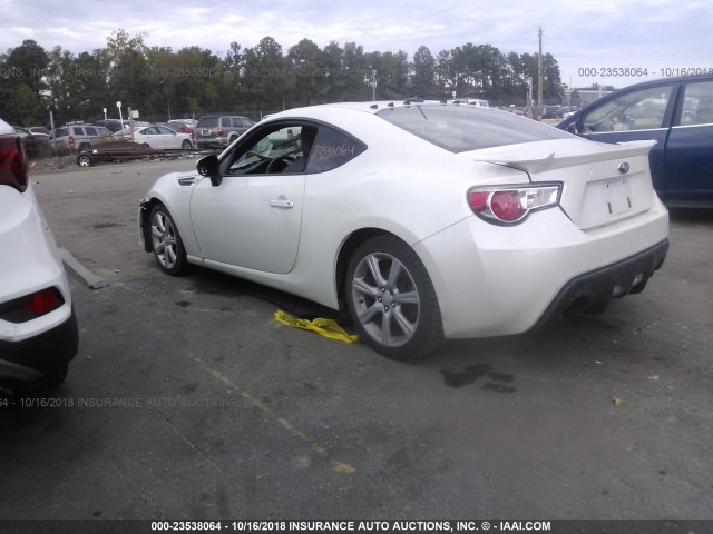 JF1ZCAC1XD1608638 - 2013 SUBARU BRZ 2.0 LIMITED WHITE photo 3