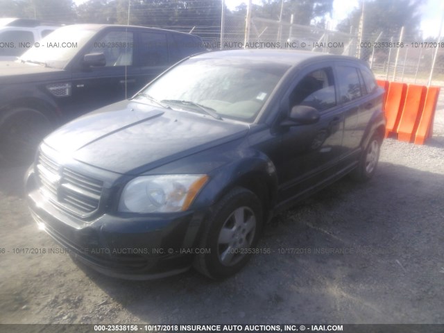 1B3HB28BX7D576813 - 2007 DODGE CALIBER BLUE photo 2