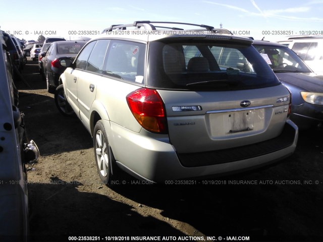 4S4BP61C477344430 - 2007 SUBARU LEGACY OUTBACK 2.5I Champagne photo 3