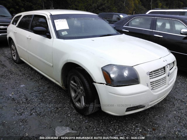 2D4FV48T75H533888 - 2005 DODGE MAGNUM SE WHITE photo 1