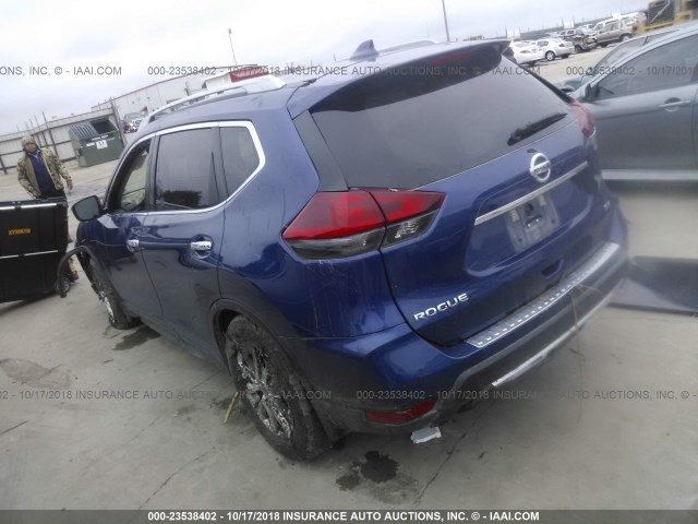 5N1AT2MT8JC772897 - 2018 NISSAN ROGUE S/SL BLUE photo 3