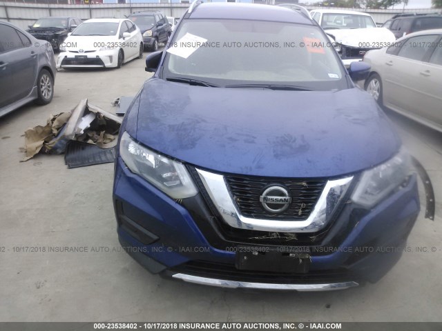 5N1AT2MT8JC772897 - 2018 NISSAN ROGUE S/SL BLUE photo 6